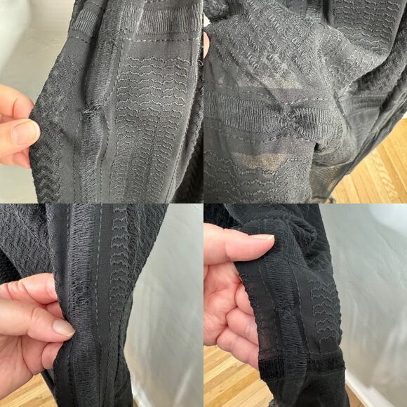 The Jetset Diaries Casablanca Maxi Dress Black Embroidered Boho Beach Size M - Picture 12 of 15